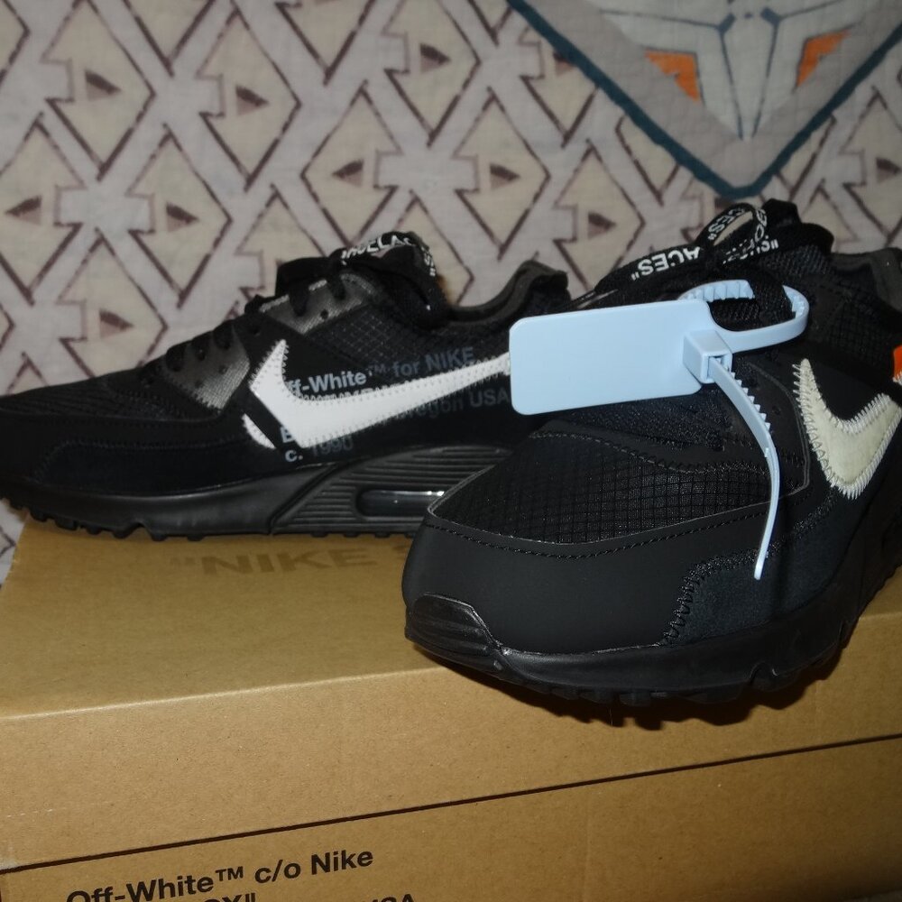 *NIB* Nike The 10 Air Max 90 Off-White Virgil Abloh Black White Mens 6 NWT 🔥